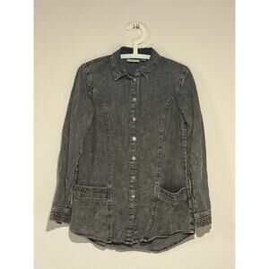 Vintage Joan Rivers Acid Wash Button Down